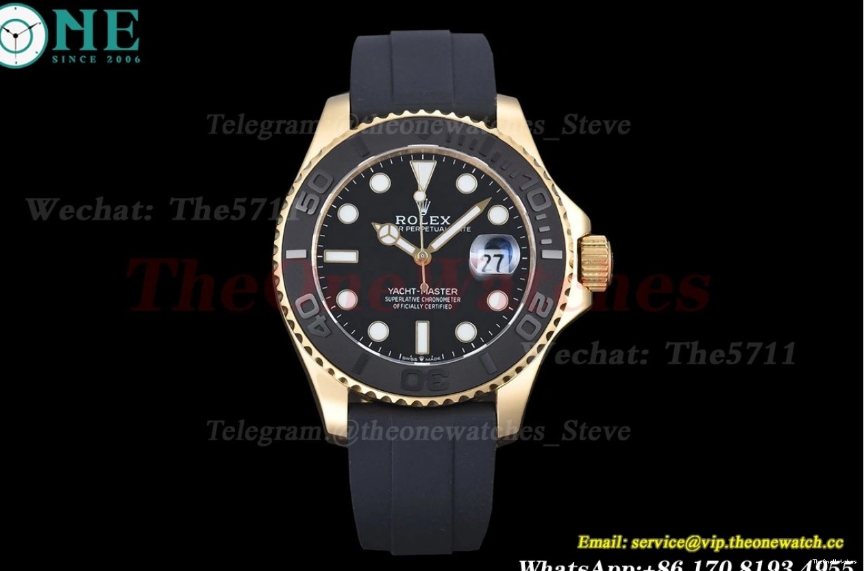 226658 SS 42mm Yacht-Master Dot MY8215 YG Black GDF 0205